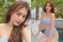 Cận cảnh nhan sắc xinh như mộng của bạn gái cầu thủ Thành Chung