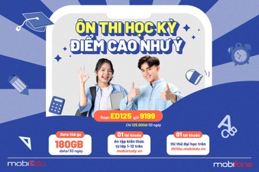 Cùng MobiFone chinh phục điểm cao với gói cước học tập siêu ưu đãi