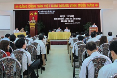 Hội nghị nâng cao chất lượng đào tạo ĐH vừa làm vừa học tại ĐH Vinh