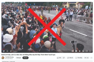 Xử lý người đăng tin sai sự thật liên quan "sư Minh Tuệ"