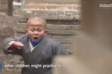 Quá trình khổ luyện của các võ sư nhí tại chùa Thiếu Lâm