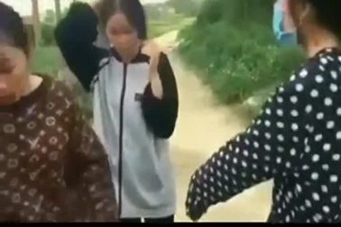 Clip nữ sinh đánh nhau được đăng tải trên mạng xã hội.