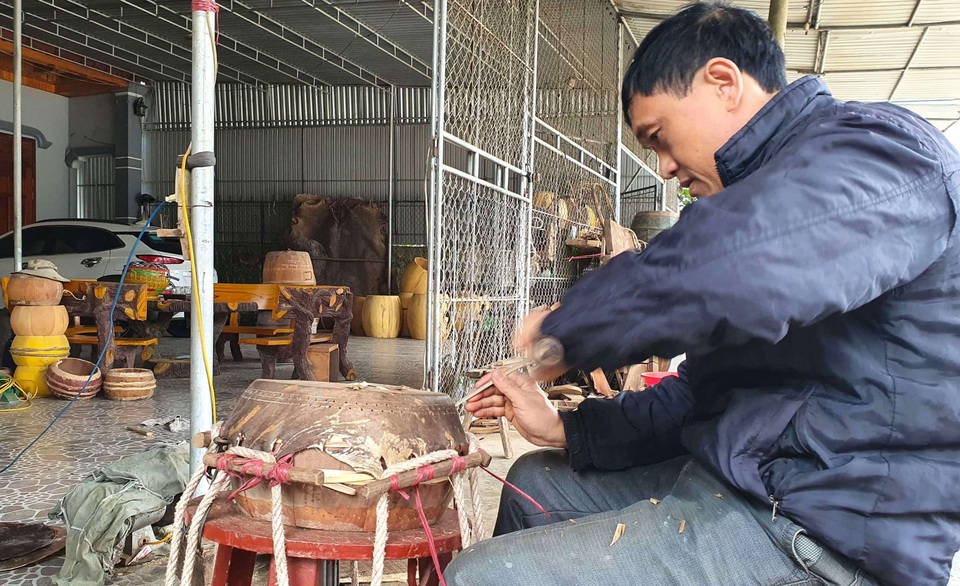 Làng nghề trống chạy đua những ngày cuối năm - 5 Làng nghề trống chạy đua những ngày cuối năm - 5