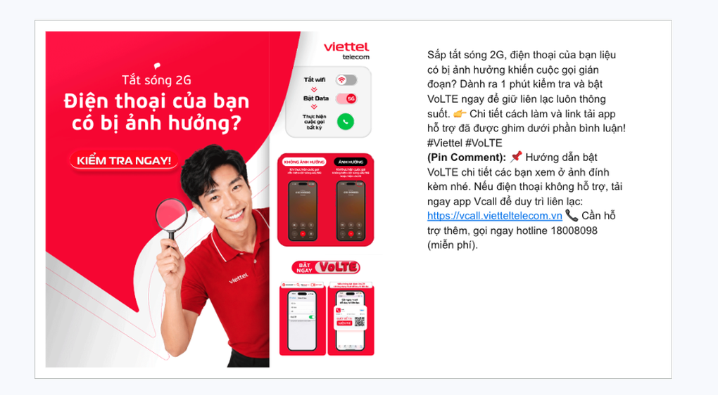 Nhà mạng khuyến nghị bật VoLTE để tránh gián đoạn liên lạc khi tắt 2G - 2 Nhà mạng khuyến nghị bật VoLTE để tránh gián đoạn liên lạc khi tắt 2G - 2