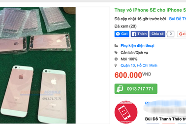 Thay vỏ iPhone 5S thành iPhone SE có ảnh hưởng đến chất lượng máy?