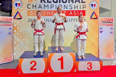 Các võ sĩ Cao Bằng giành HCV ở giải Jujitsu Đông Nam Á