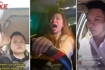 Rộ  “mốt” vừa lái xe vừa livestream của tài xế Việt