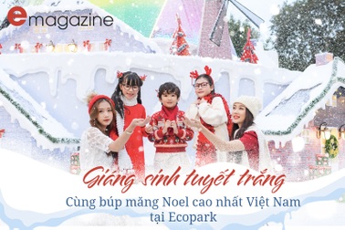 Giáng sinh tuyết trắng cùng búp măng Noel cao nhất Việt Nam tại Ecopark