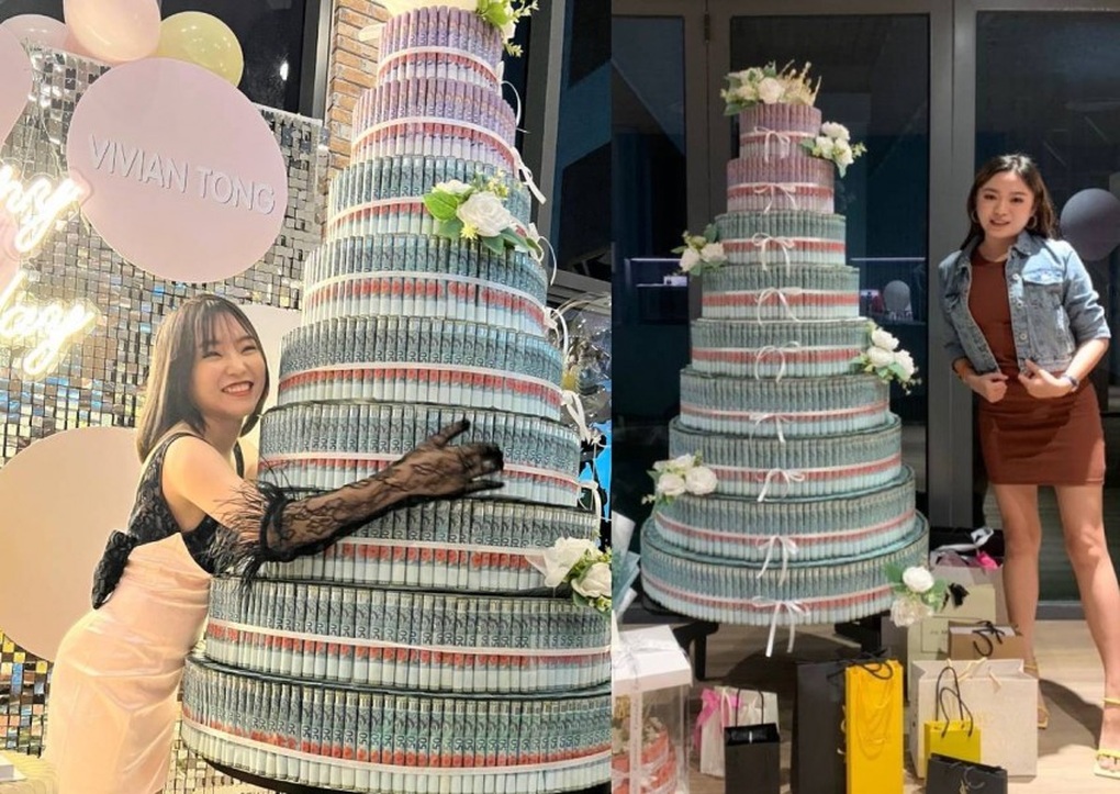 Cô gái tặng chị tháp tiền 275 triệu đồng sinh nhật gây sốt mạng - 1 Cô gái tặng chị tháp tiền 275 triệu đồng sinh nhật gây sốt mạng - 1