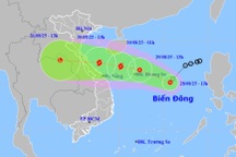 Biển Đông có thể đón bão ngày 30/8