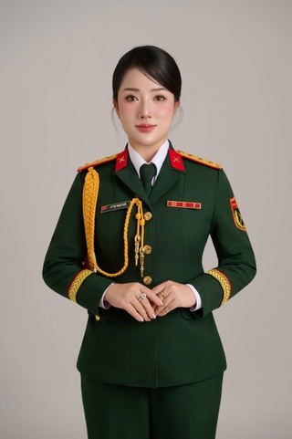 Nhan sắc xinh đẹp của nữ Thượng úy thuyết minh giọng miền Nam ở đại lễ A80 - 6