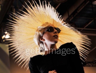 Lady Gaga và mái tóc hình lá cọ