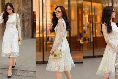 Mai Thanh Hà ngọt ngào trong sắc thu Sài Gòn