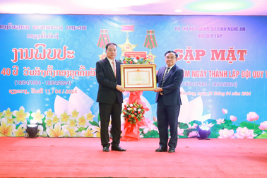 Trao Bằng khen của Thủ tướng Chính phủ tới Đội quy tập tỉnh Nghệ An