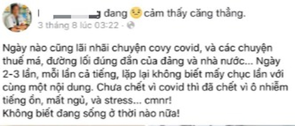 Nhắc nhở một bác sĩ phàn nàn “loa phường lải nhải chuyện covy covid” - 1 Nhắc nhở một bác sĩ phàn nàn “loa phường lải nhải chuyện covy covid” - 1