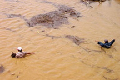 Mưa lũ hoành hành, một người chết