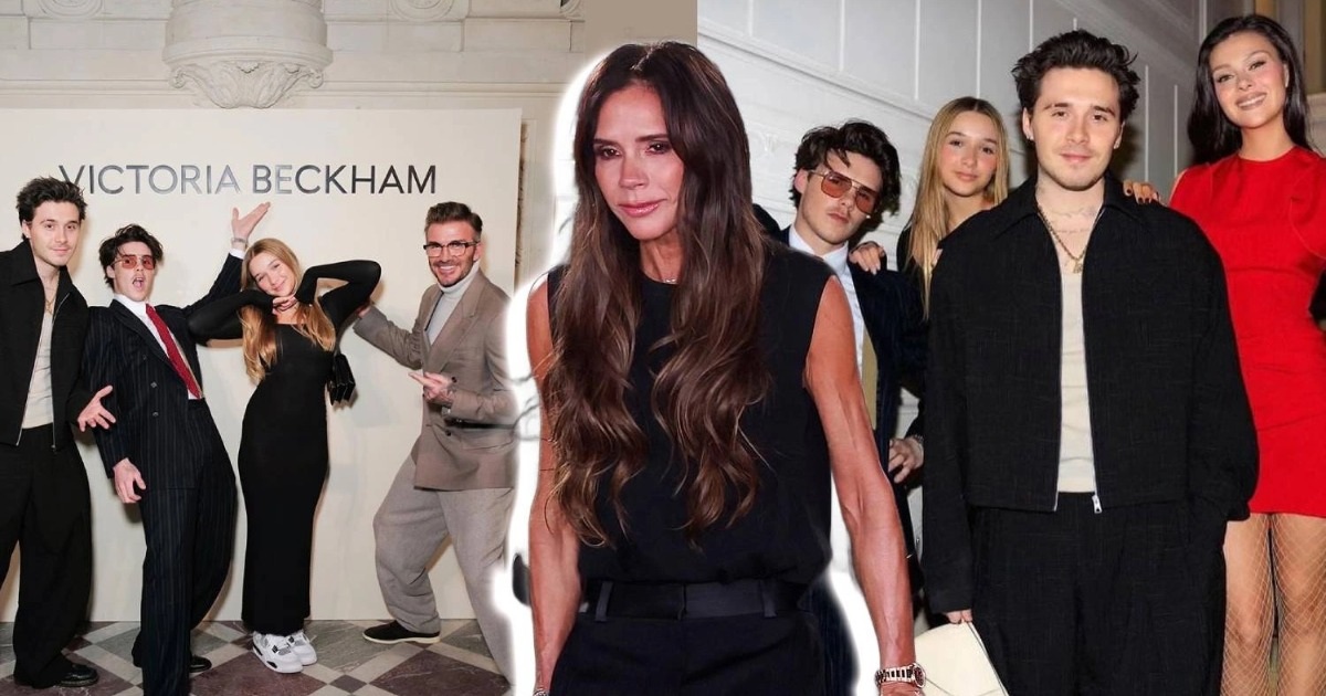 Victoria Beckham vẫn cười dù phải chống nạng và bị phá đám trong show diễn