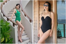 Á hậu "5 năm sinh ba đứa" khoe dáng hoàn hảo, hôn nhân viên mãn ở tuổi U50