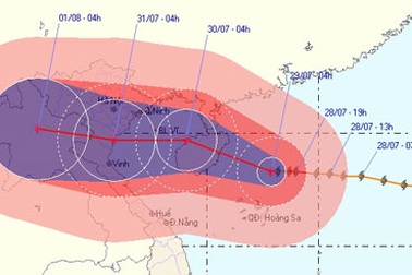 Đêm nay bão vào vịnh Bắc bộ, dự báo tâm bão từ Thái Bình - Nghệ An