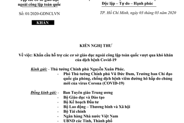 150 cơ sở giáo dục tư thục "cầu cứu" vì có nguy cơ phá sản do Covid-19