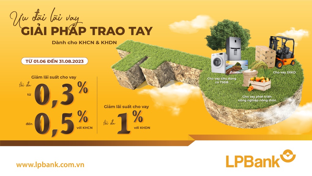 LPBank giảm lãi suất đồng loạt cho khách hàng hiện hữu trên quy mô lớn - 1 LPBank giảm lãi suất đồng loạt cho khách hàng hiện hữu trên quy mô lớn - 1