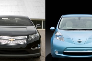 Nissan Leaf và Chevy Volt cạnh tranh doanh số sát sườn