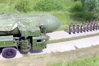  Tên lửa Topol-M tham gia diễn tập ở ngoại ô Moskva