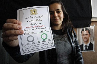 Syria trưng cầu dân ý về dự thảo hiến pháp mới 