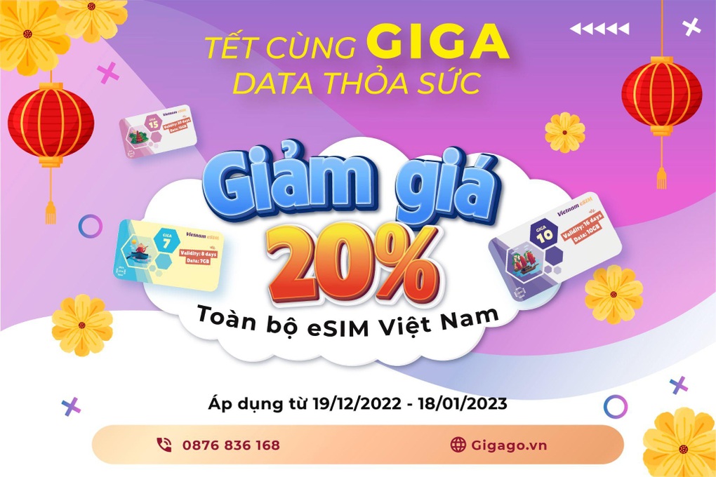 Gigago cung cấp eSIM tại Việt Nam - 3 Gigago cung cấp eSIM tại Việt Nam - 3
