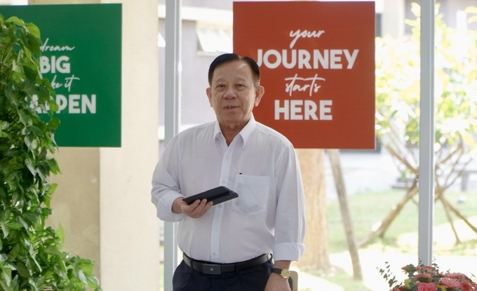 Ông  Nguyễn Văn Hùng – Chủ tịch HĐQT Tổng Công ty Becamex IDC chia sẻ tại buổi làm việc.