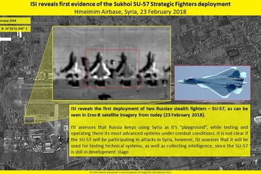 Ảnh vệ tinh Israel xác minh Su-57 của Nga ở căn cứ Syria