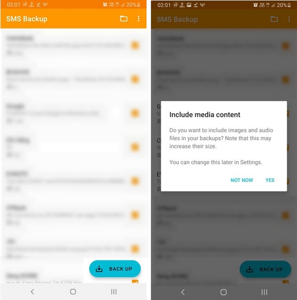 Thủ thuật giúp sao lưu và phục hồi toàn bộ tin nhắn trên smartphone - 1 Thủ thuật giúp sao lưu và phục hồi toàn bộ tin nhắn trên smartphone - 1