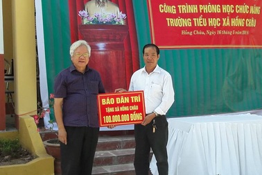 Khánh thành công trình phòng học Dân trí thứ 6 tại Đông Hưng - Thái Bình