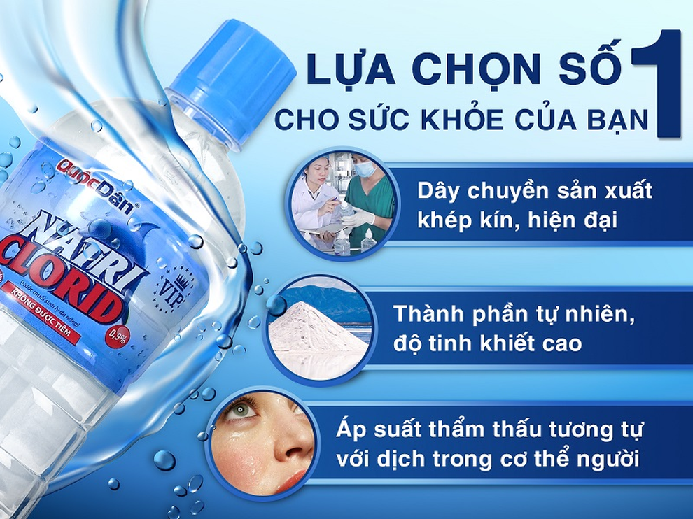 Nước muối sinh lý Quốc Dân bảo vệ sức khỏe trong mùa dịch - 2