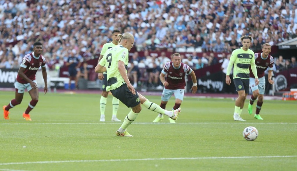 Haaland lập cú đúp, Man City thắng đẹp trên sân West Ham - 1 Haaland lập cú đúp, Man City thắng đẹp trên sân West Ham - 1
