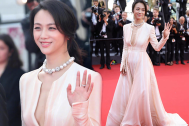 Không cần hở bạo, Thang Duy vẫn được khen gợi cảm tại Cannes 2022