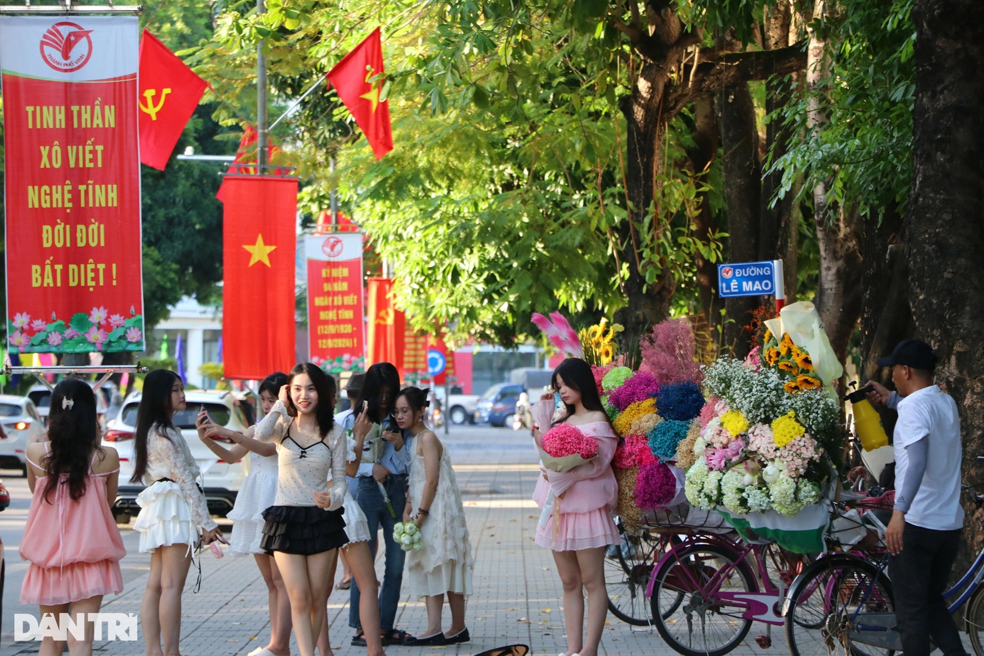 Thiếu nữ thành Vinh khoe sắc trong nắng thu ở con đường đẹp nhất thành phố - 12