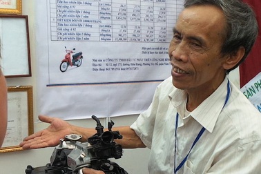 Kinh ngạc thiết bị giúp xe máy chạy 100km hết 1 lít xăng của người Việt