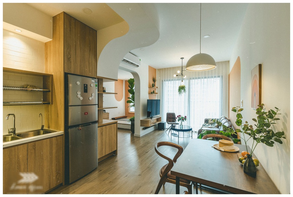 Căn hộ 67m2 trẻ trung, cá tính nhờ sự kết hợp kinh điển của những khối màu - 1 Căn hộ 67m2 trẻ trung, cá tính nhờ sự kết hợp kinh điển của những khối màu - 1