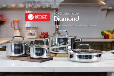 Bộ nồi chảo Diamond – Quà Tết trọn vẹn cho mọi nhà