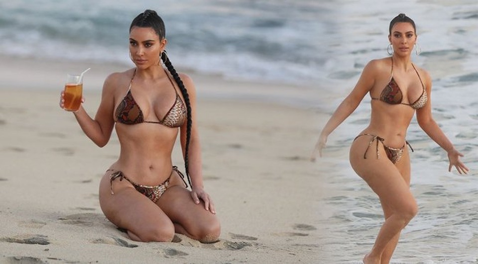Kim Kardashian mặc váy gợi cảm in hình... chính mình - 8 Kim Kardashian mặc váy gợi cảm in hình... chính mình - 8