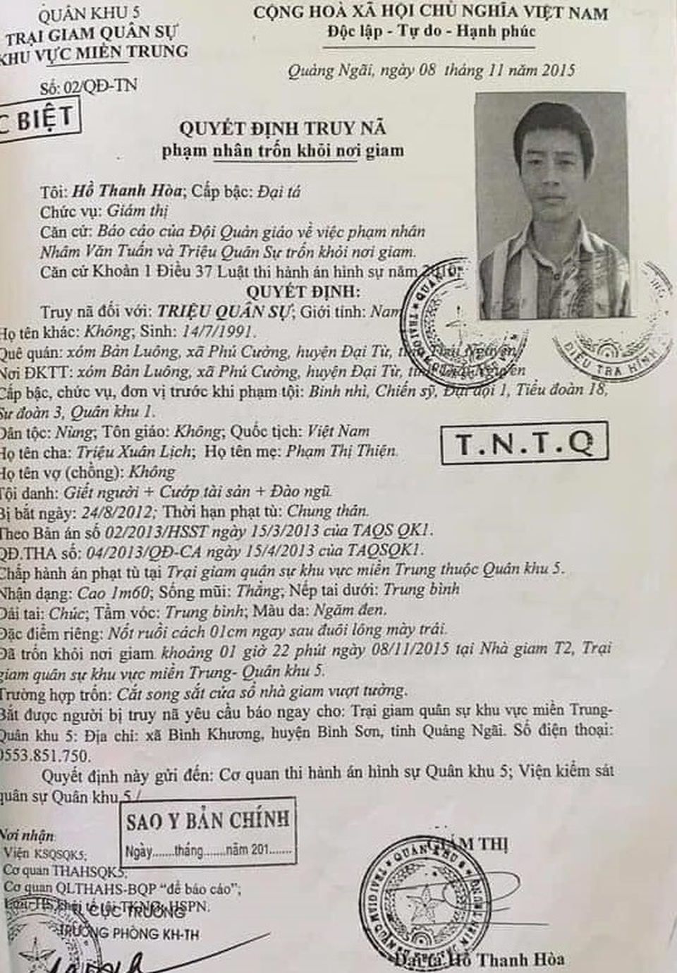 Quá khứ của phạm nhân giết người đặc biệt nguy hiểm 2 lần vượt ngục - 2 Quá khứ của phạm nhân giết người đặc biệt nguy hiểm 2 lần vượt ngục - 2