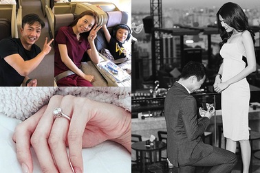 Lan Khuê khoe nhẫn đính hôn kim cương; Đàm Thu Trang du lịch cùng Cường Đô La