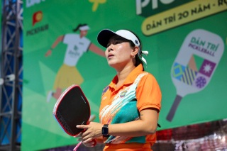 Cặp đôi CLB Pickleball Nghệ sĩ Hà Nội là Á quân nội dung Dân trí & Friends - 8