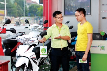 Trúng lớn khi vay mua xe máy cùng Mcredit