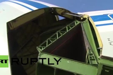 Xem cảnh máy bay vận tải Nga đưa tên lửa S-400 đến Syria