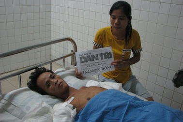 Hơn 16 triệu đồng đến với ông bố trẻ bị bỏng điện cao thế