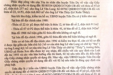 Bắc Ninh: Toà án, chính quyền “vênh” quan điểm, người dân lĩnh đủ!