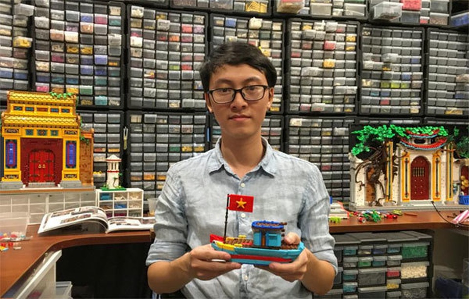 Chàng trai xếp lego tái hiện cảnh làng quê, đình chùa Việt Nam lên báo Anh - 2 Chàng trai xếp lego tái hiện cảnh làng quê, đình chùa Việt Nam lên báo Anh - 2