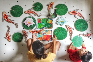 Mảnh vườn và những con cá gỗ "vạn người mê" của cô gái 9X